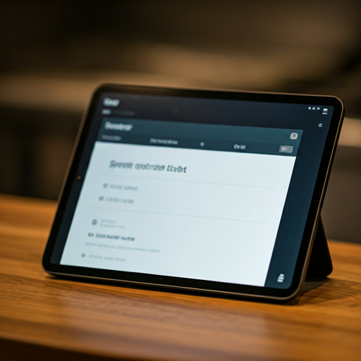 Kitchen tablet