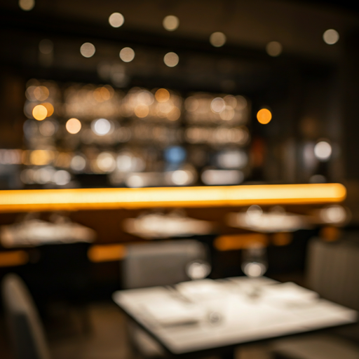 Modern high-end restaurant interior